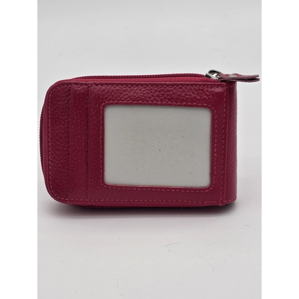 Womans Zippered Credit Card Wallet Pink‎ Item# 0126